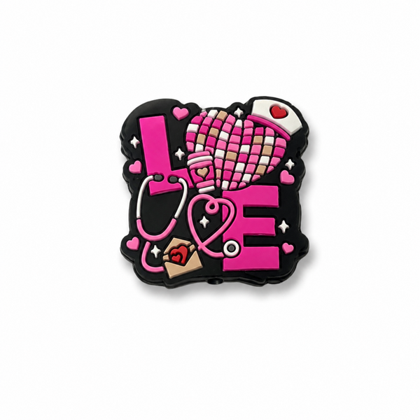 🩷 Siliconen LOVE verpleegkunde kraal