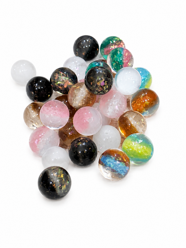 Glazen Glitter Cabochons