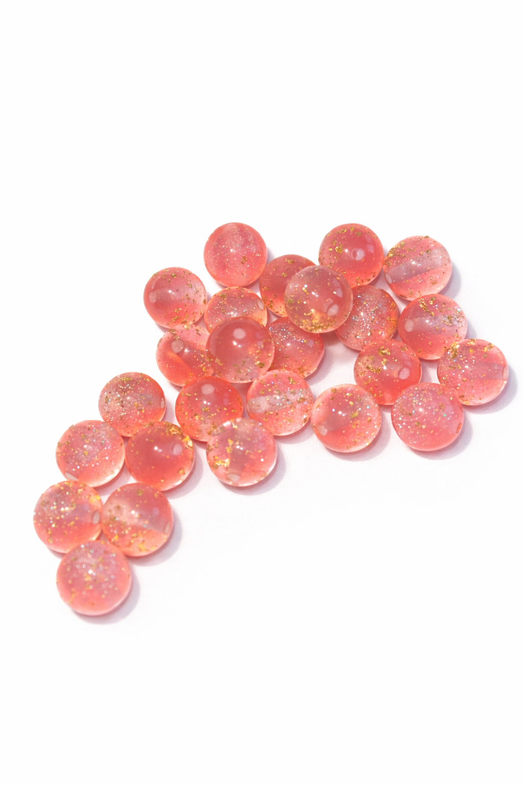 Roze glitter kraal