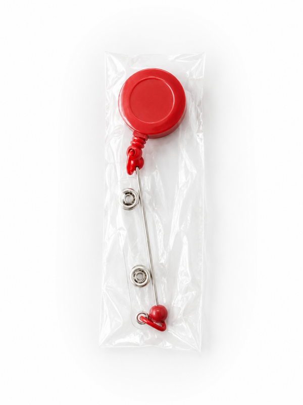 Kralen Badgehouder Rood