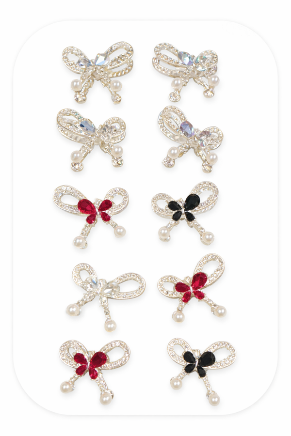 Luxe Strik Bedels met Parels & Strass 🎀✨