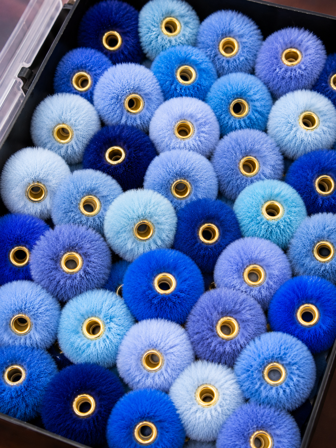 Blauwe fluff mix