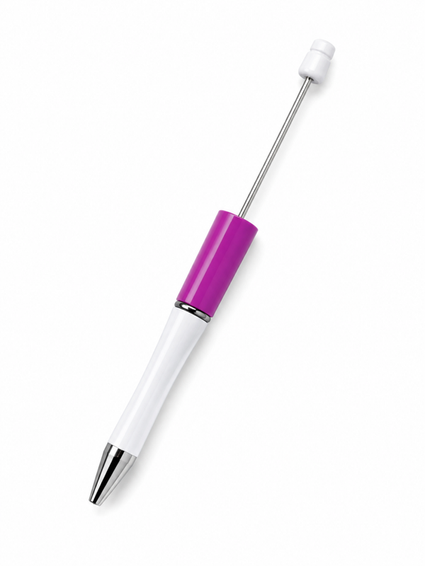 Pen voor kralen - Paars & Wit