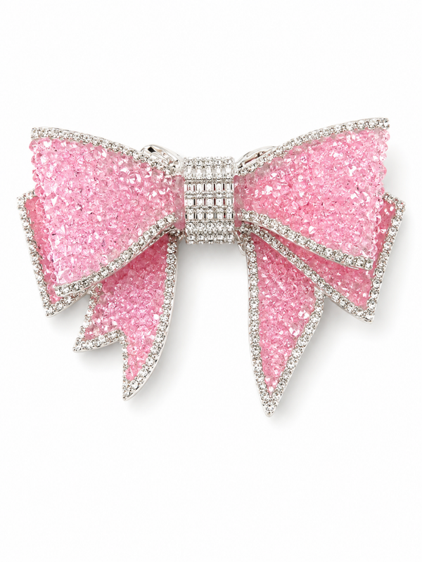 Glitter strik roze