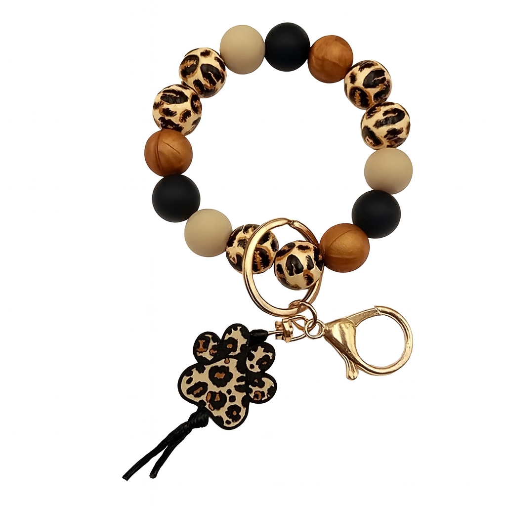 Leopard Paw Wristlet