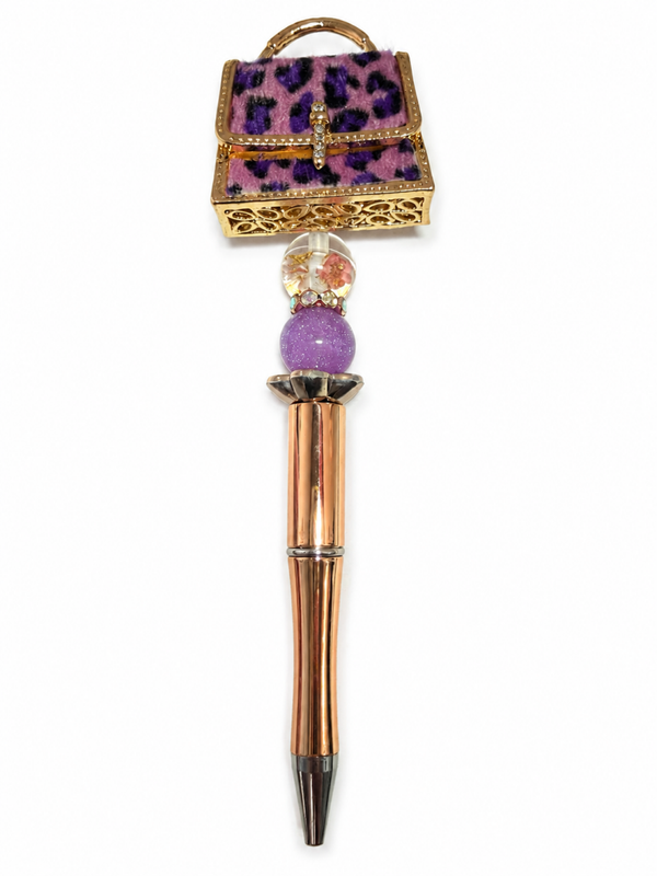 Luxe Handtaspen met Paarse Panterprint 💜👜