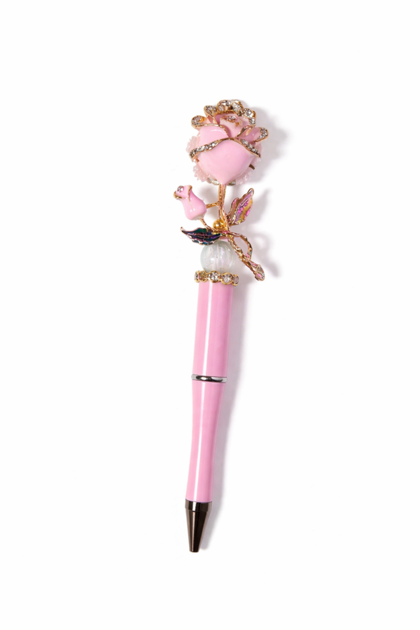 Roze Roos pen