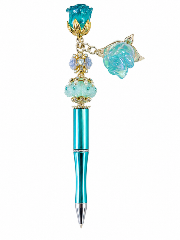 Blauwe roses pen