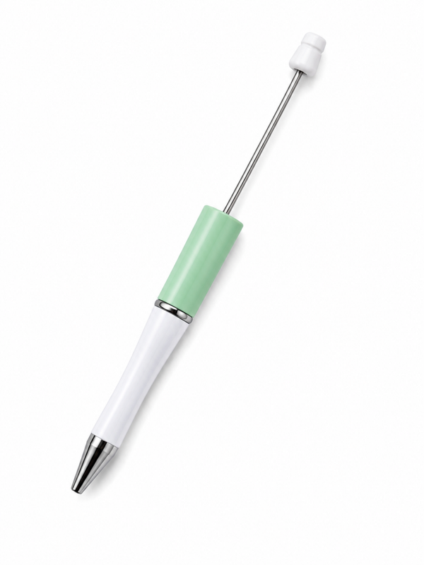 Pen voor kralen - groen & Wit