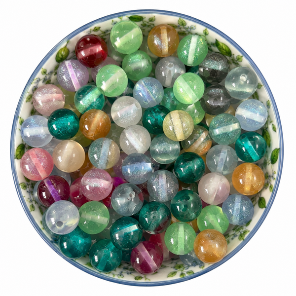 Mix Kralen – Cat Eye Glitter