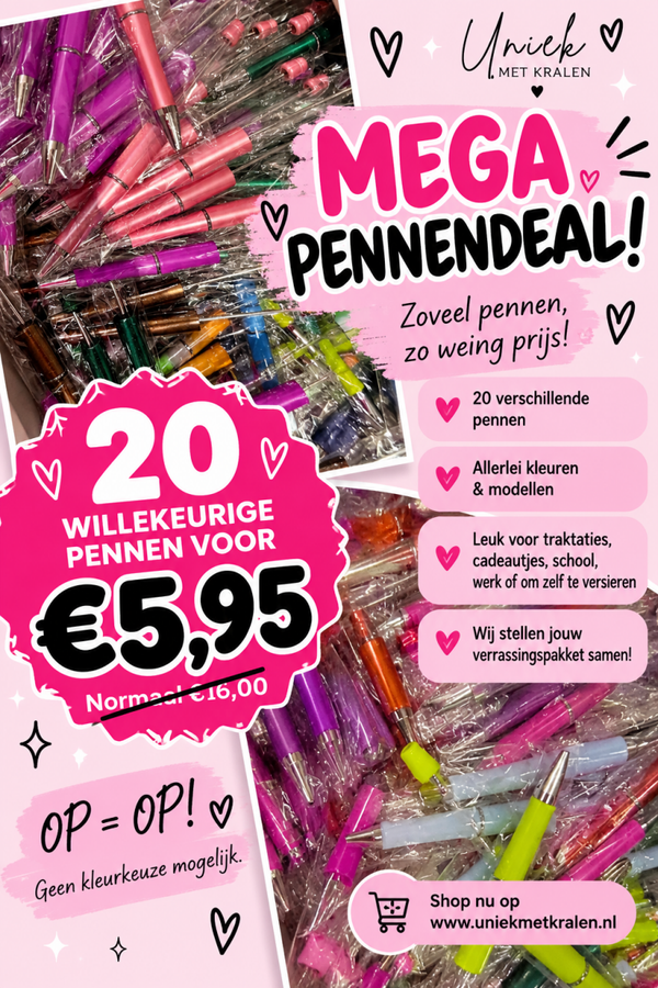 Pennen actie