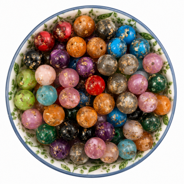 Marble met bladgoud