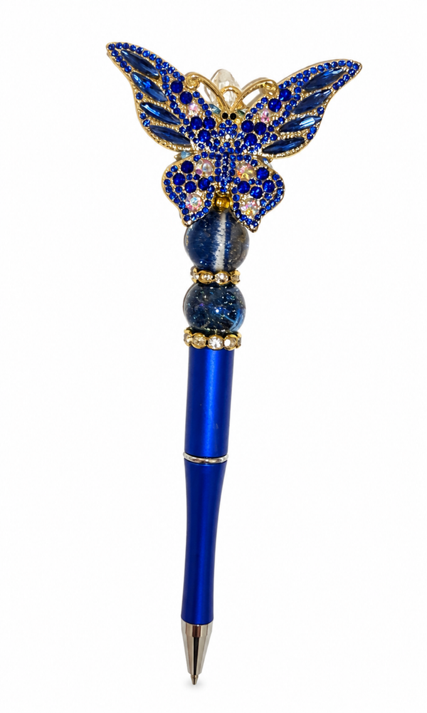 Luxe Blauwe Strass Vlinderpen 💙🦋