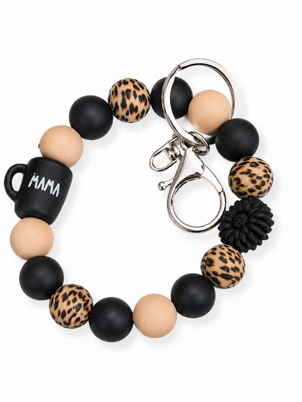 Leopard Wristlet Keychain