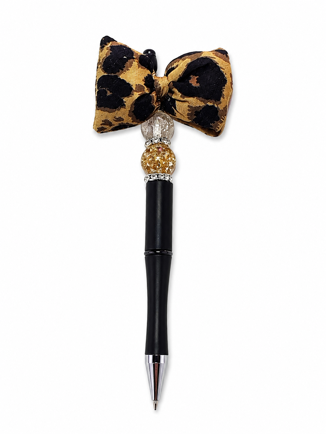 Luxe Leopard Bow Pen