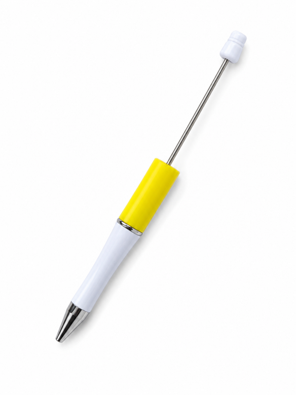 Pen voor kralen - Geel & Wit