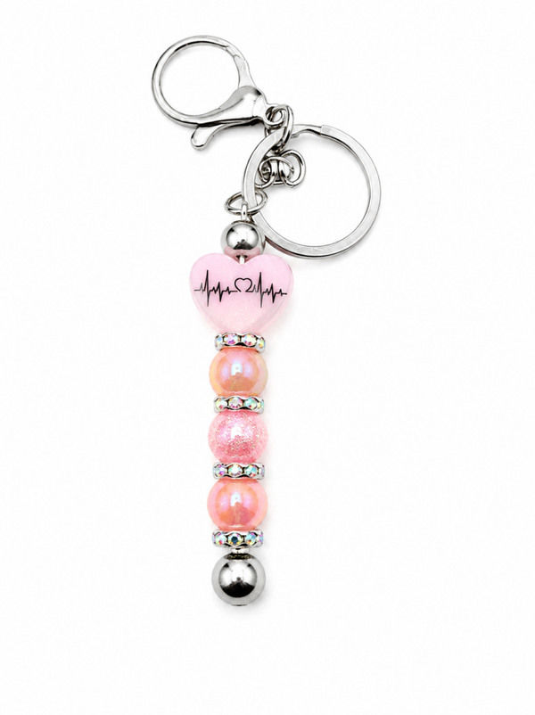 Heartbeat Hart Sleutelhanger