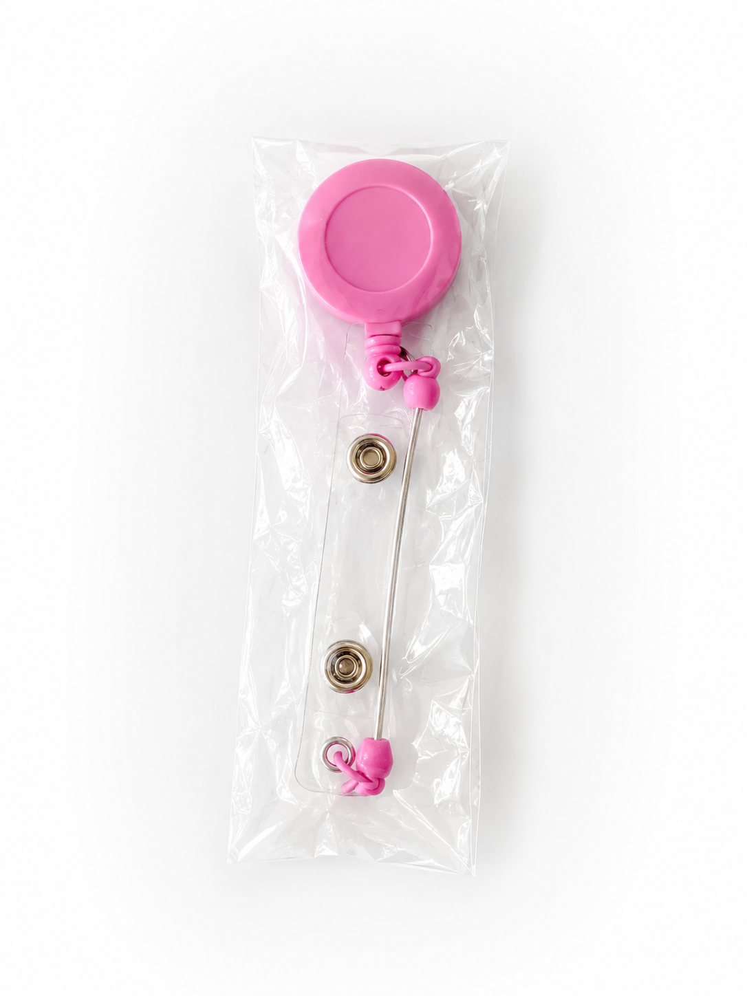 Kralen Badgehouder Donker roze