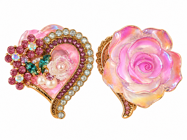Paarse hart rose