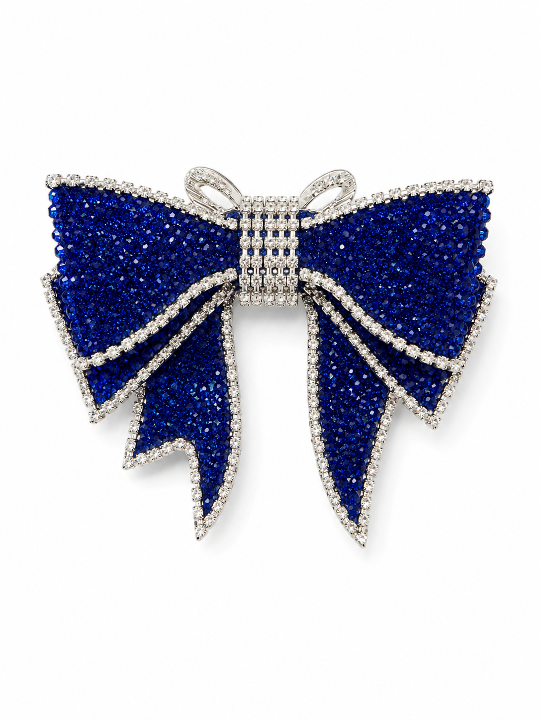 Glitter strik Donker blauw