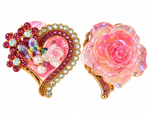 Roze hart rose