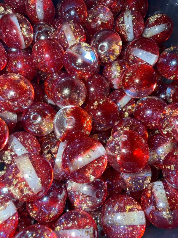 Donkerrood met goud