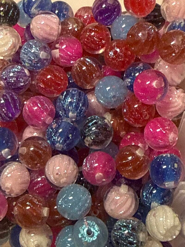 16 mm glitter kralen