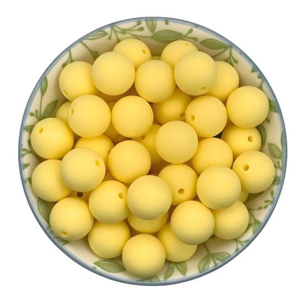 Siliconen Kralen Custard