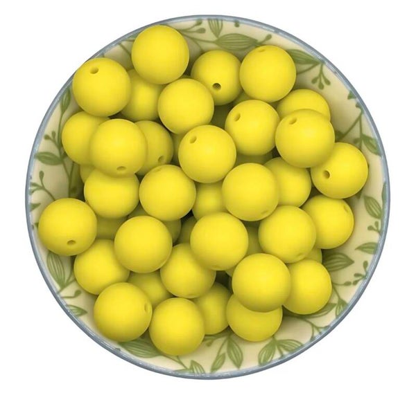 Siliconen Kralen Lemon