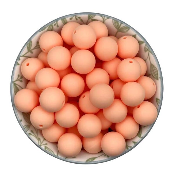 Siliconen Kralen Peach