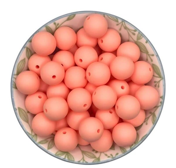 Siliconen Kralen Summer Peach
