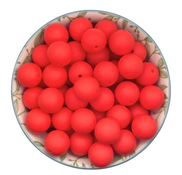 Siliconen Kralen Helder Rood