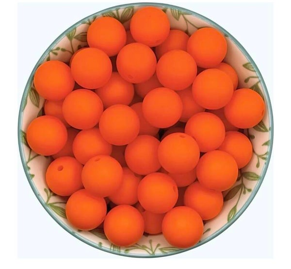 Siliconen Kralen Oranje