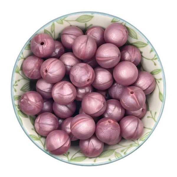 Siliconen Kralen Purple Pearl
