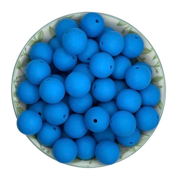 Siliconen Kralen Diep Blauw