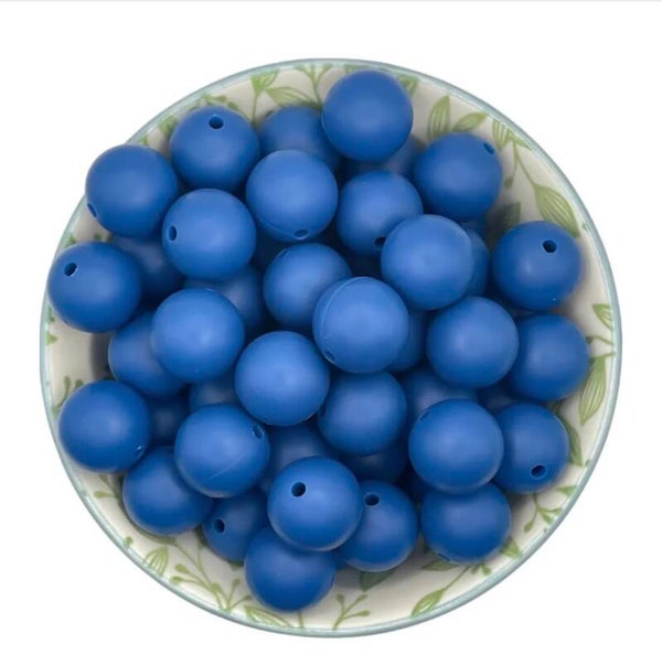 Siliconen Kralen Donker Blauw