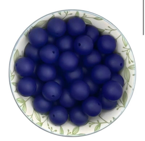 Siliconen Kralen Midnight Blue