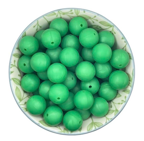 Siliconen Kralen Dark Green Pearl