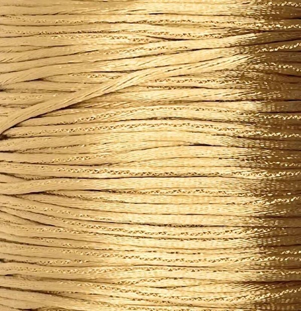 Rijgdraad goud  1,5mm