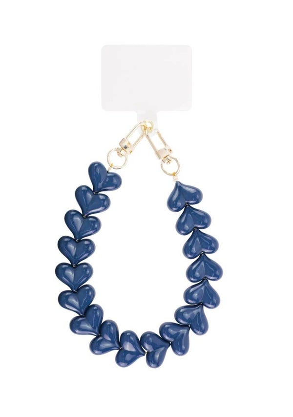 Telefoonkoord marineblauw