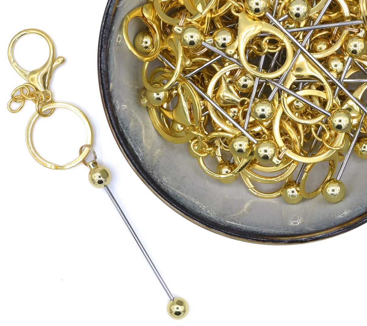 Sleutelhanger - Staafje Goud