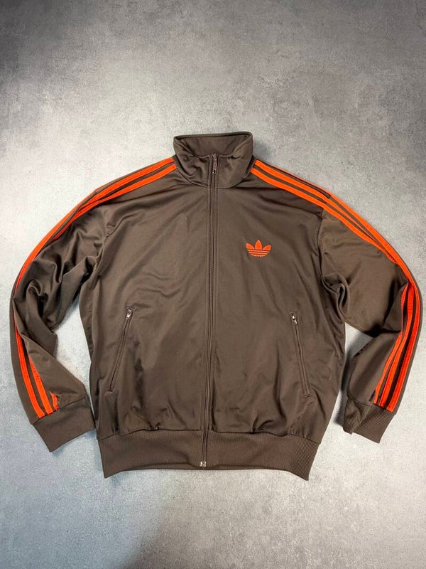 Adidas Originals D-Firebird 1 TT Track Jacket – Mustang Brown / Dark Chili – L – 2009