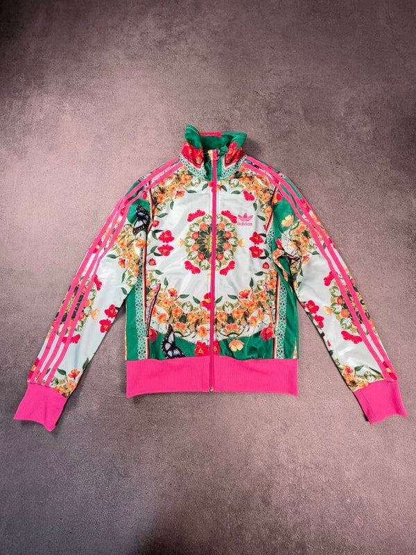 Adidas Originals × FARM Rio SAMPLE Track Jacket 2013 – Tropical Floral Butterfly – Vintage – Gr. 36
