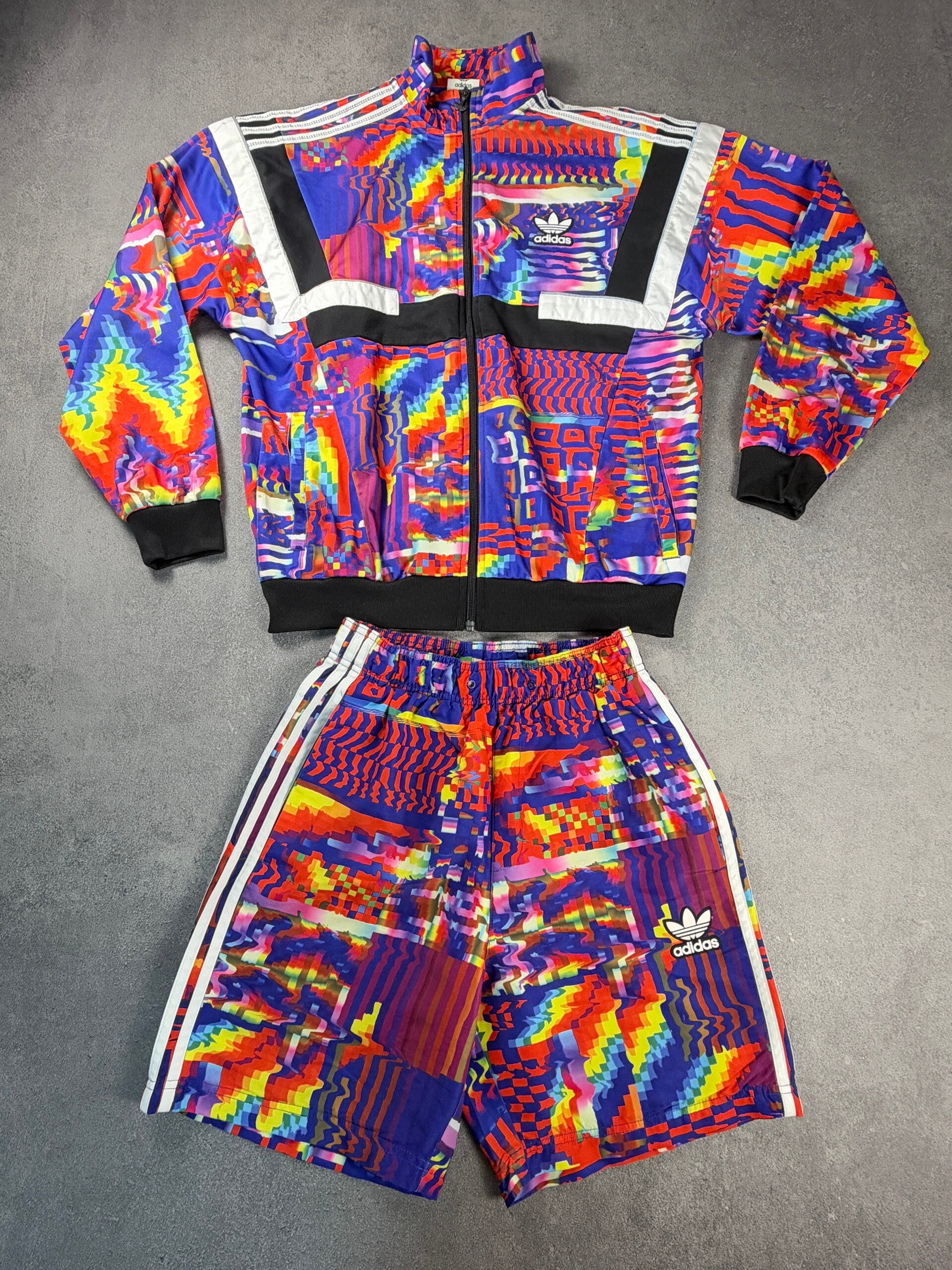 Adidas Originals BR8 All Over Print / Glitch Tracksuit Set – Multicolor – M/S – 2018