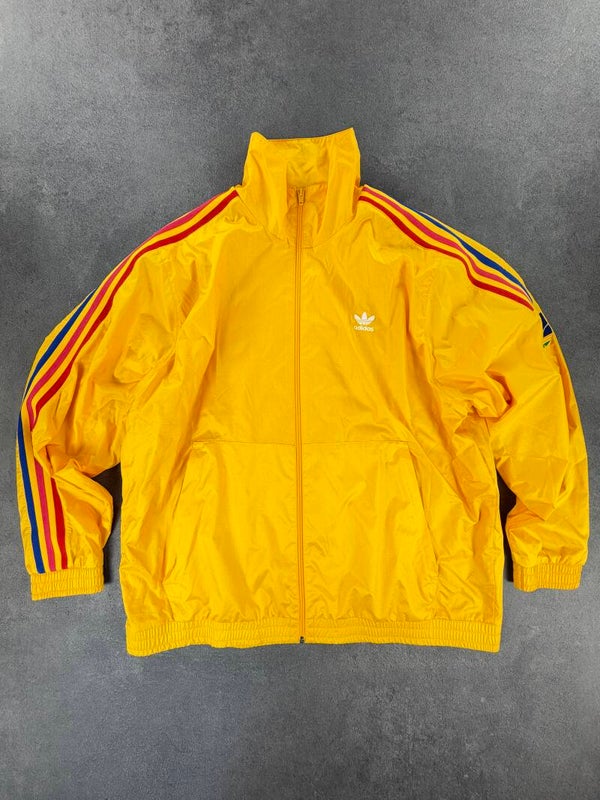 Adidas Originals 3D Trefoil 3-Stripes Trainingsjacke Gelb / Multicolor