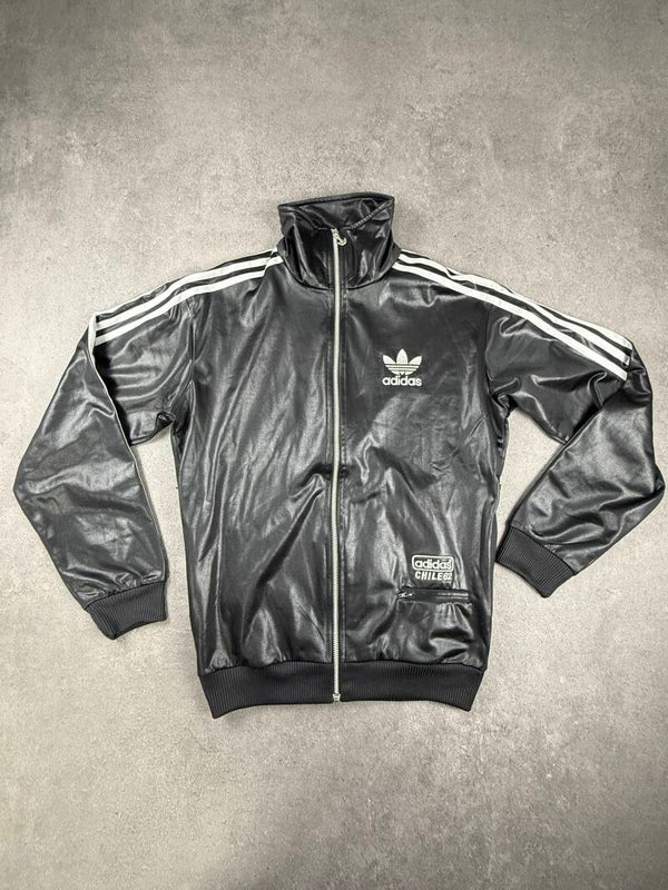Adidas Originals Chile 62 Track Jacket – Black / Silver – Größe S