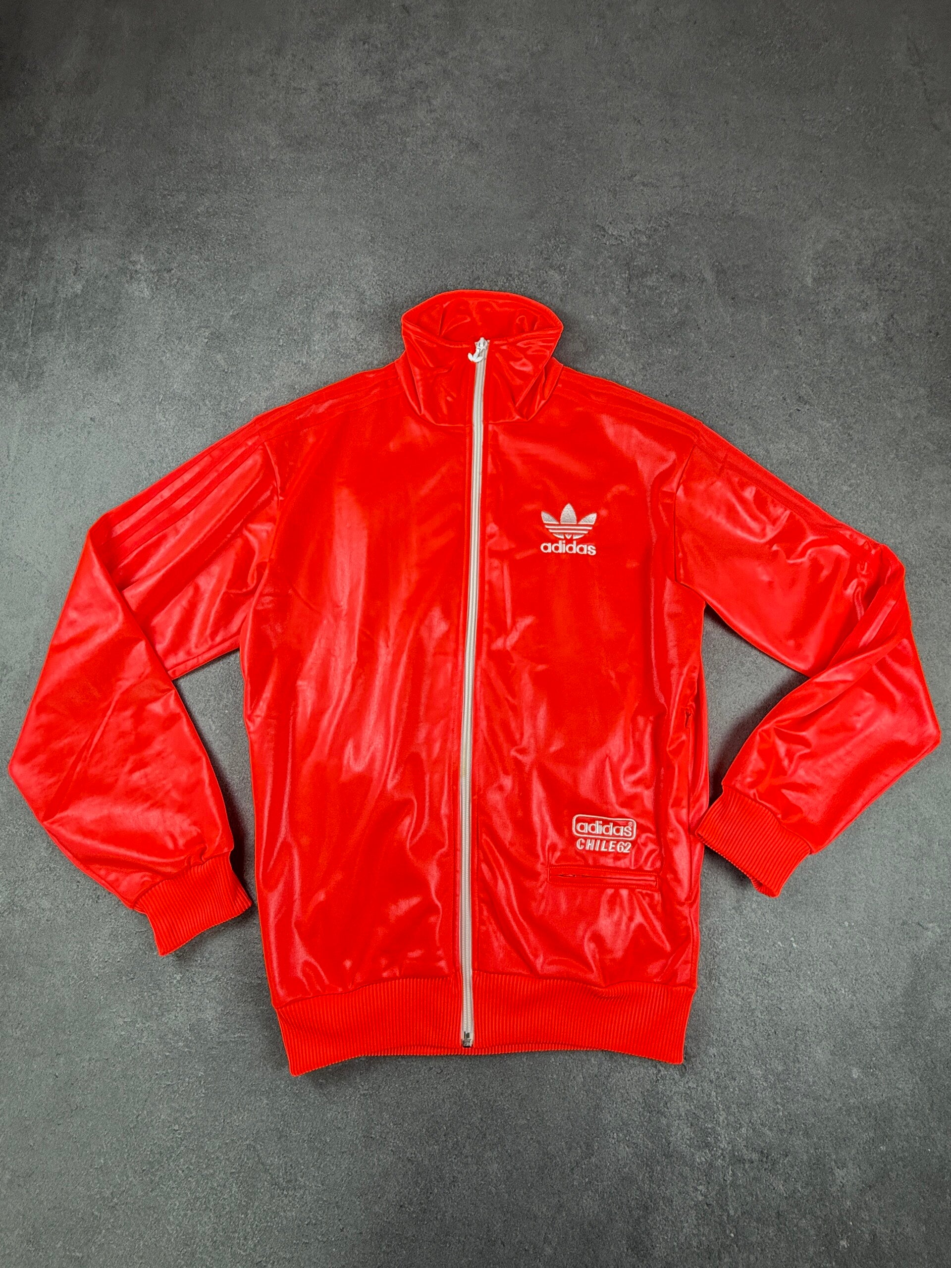 Adidas Originals Chile 62 Track Top – Red / Silver – Größe S