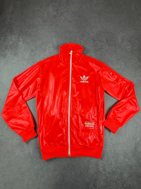 Adidas Originals Chile 62 Track Top – Red / Silver – Größe S