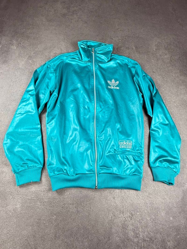 Adidas Originals Chile 62 Track Top – Turquoise / Silver – Größe S