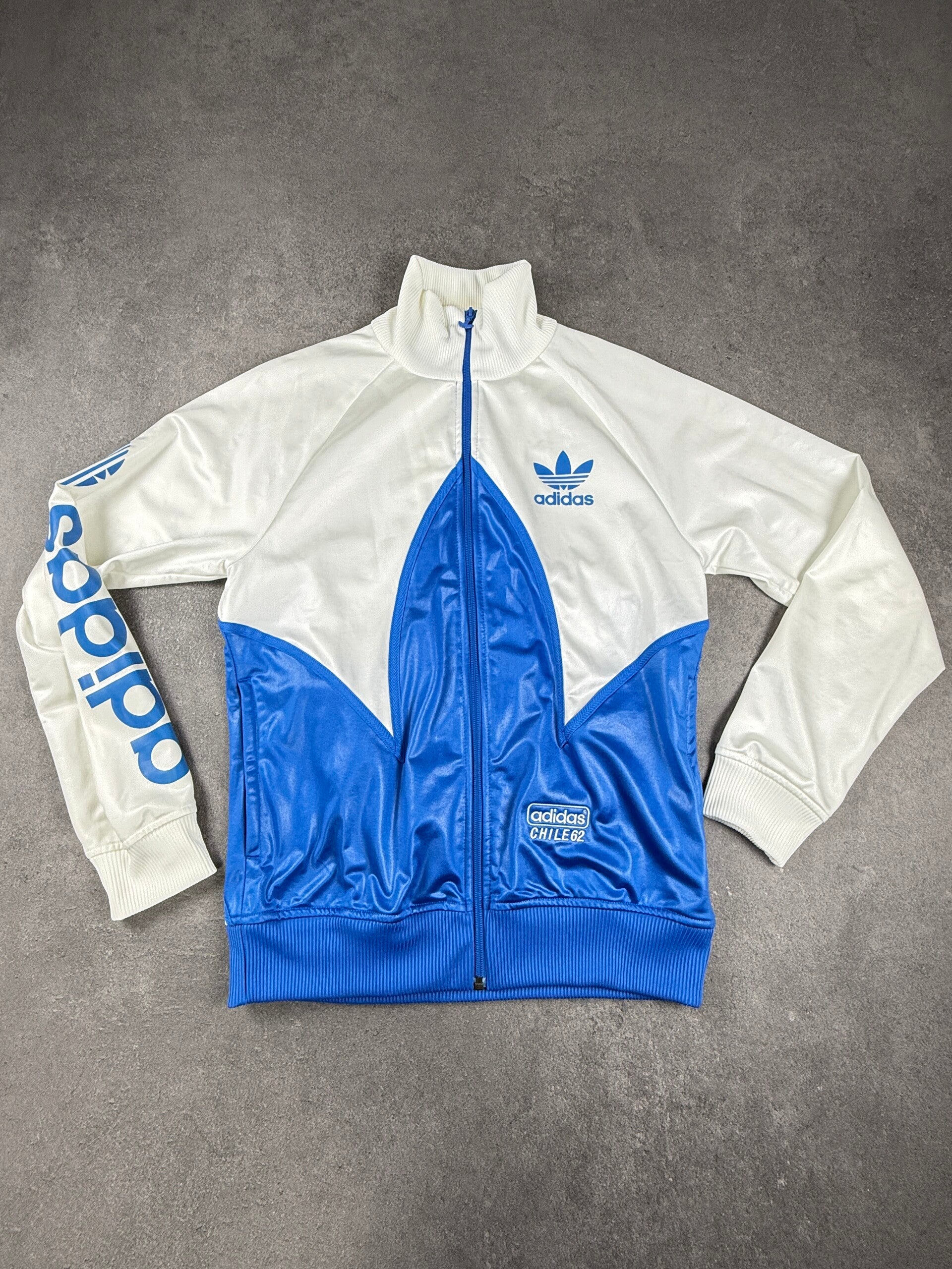 Adidas Originals Chile 62 Track Top – White / Blue – Größe S